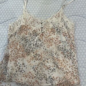 Elegant Lace Trimmed Floral Top